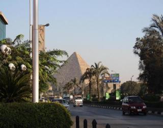 La vue depuis notre hotel au Caire